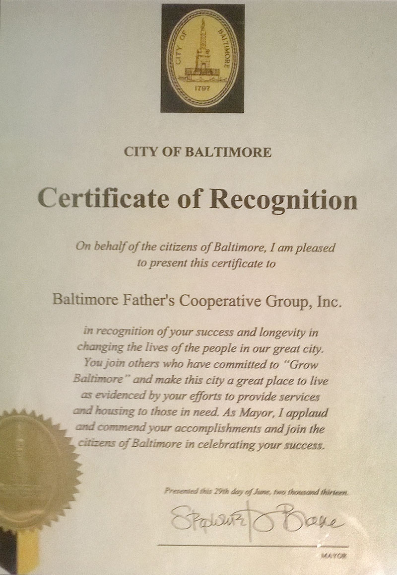 Baltimore Recognition